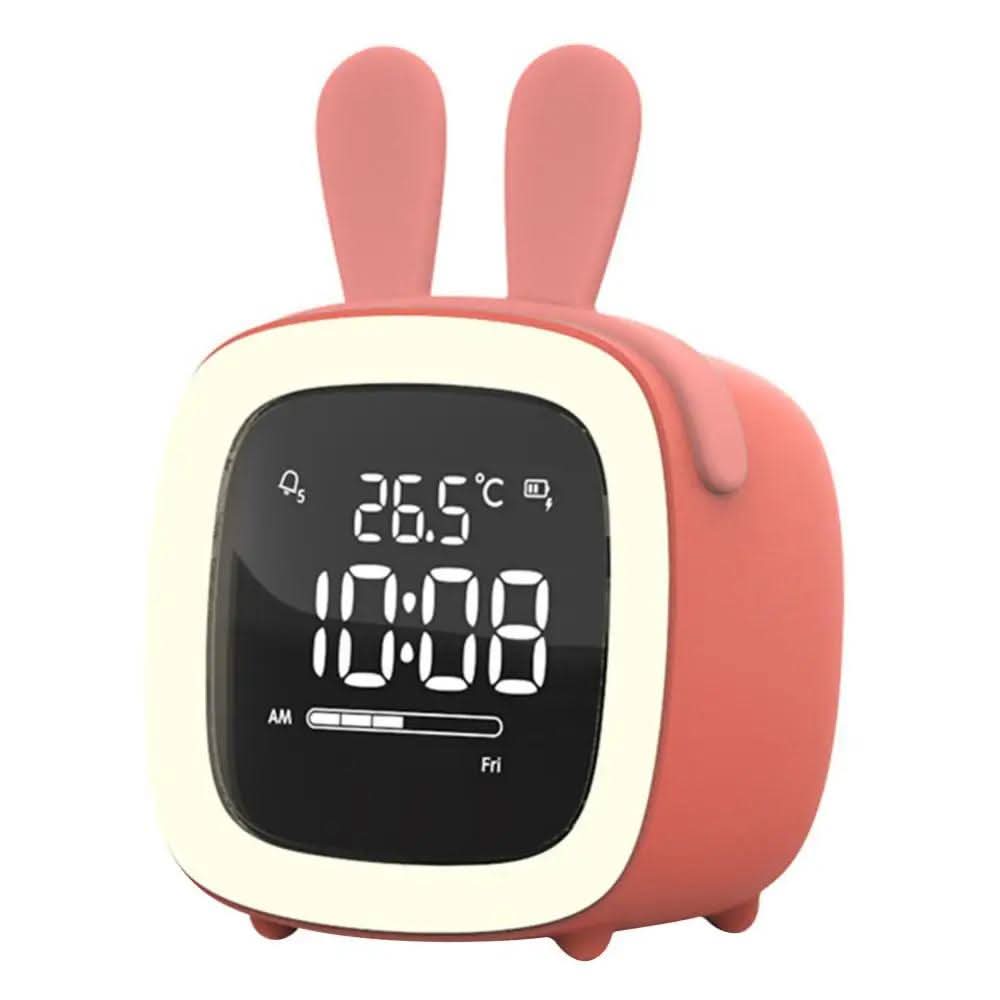 Bunny Light LED - Children's Alarm Clock and Gentle Night Light - Bunny Ear