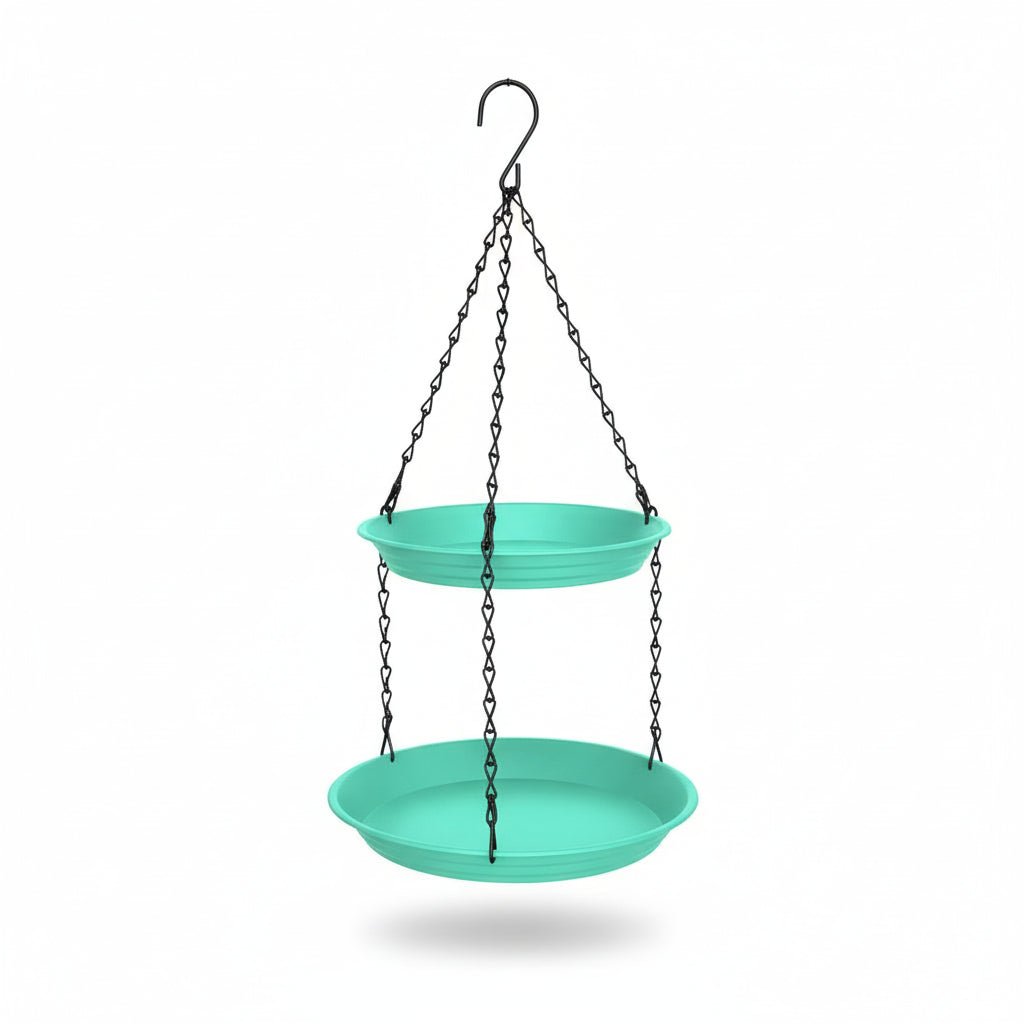 Double-Tray Hanging Bird Feeder