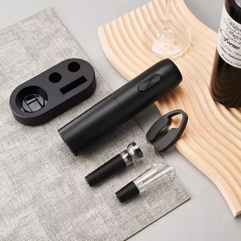 WINEWISE – Automatic Rechargeable Wine Opener Set for Effortless Opening