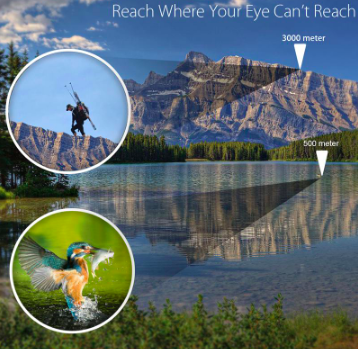 High Power Binoculars with 60x Magnification | Shock Resistant Rubber Grip, Center Focus, Carry Case and Cleaning Cloth