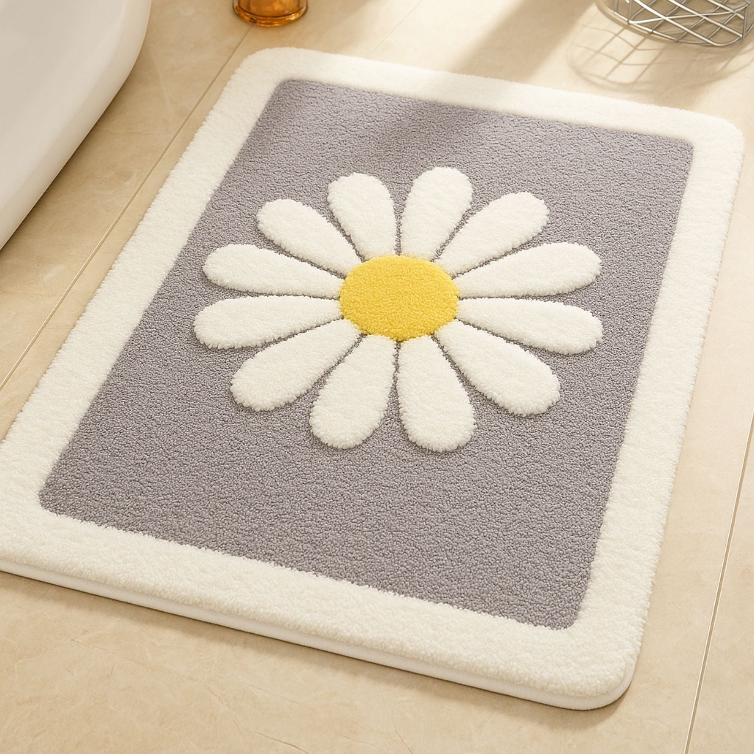 Daisy Bloom Bath Mat