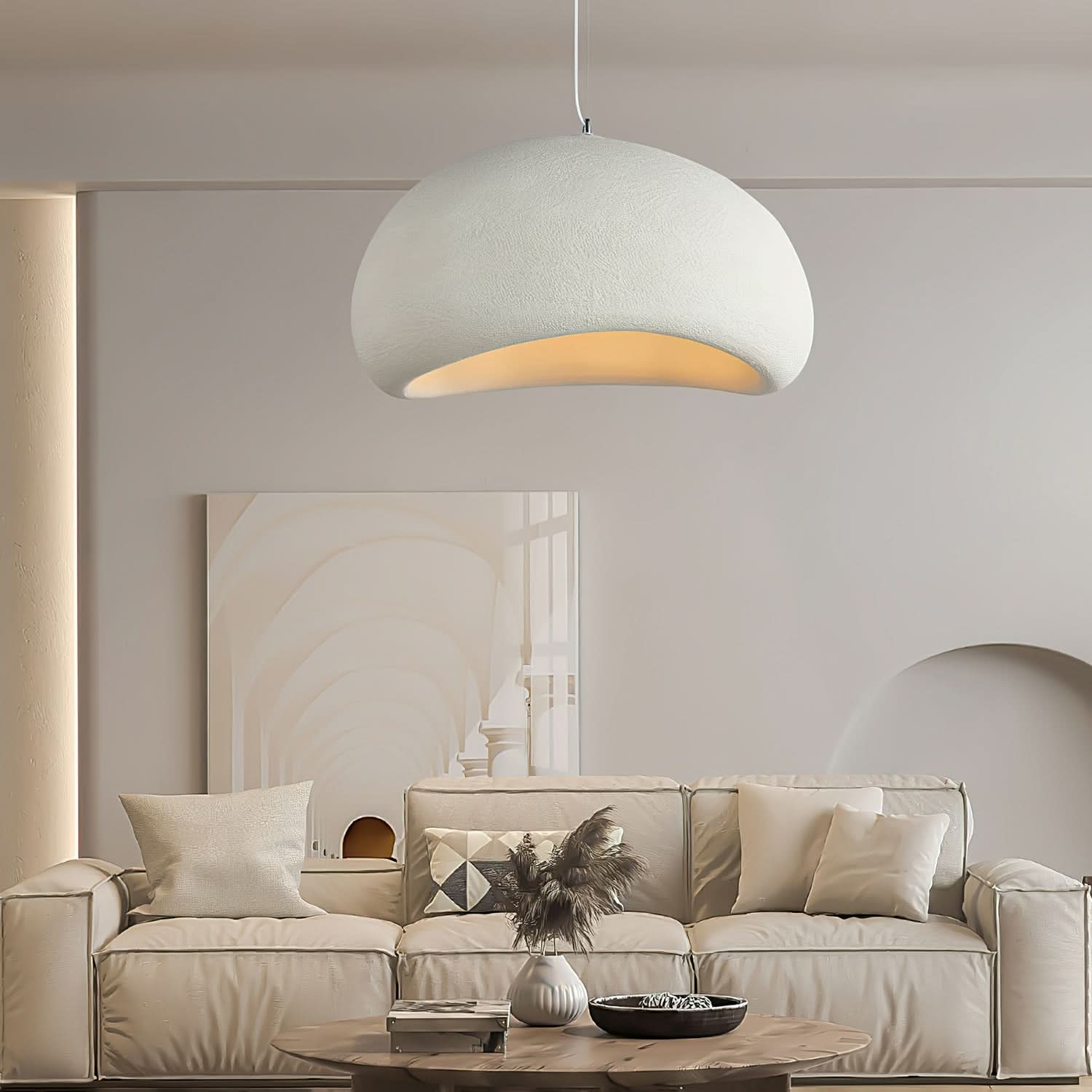 CASALIGHT - Modern Dimmable Pendant Light for Stylish Living Spaces - White