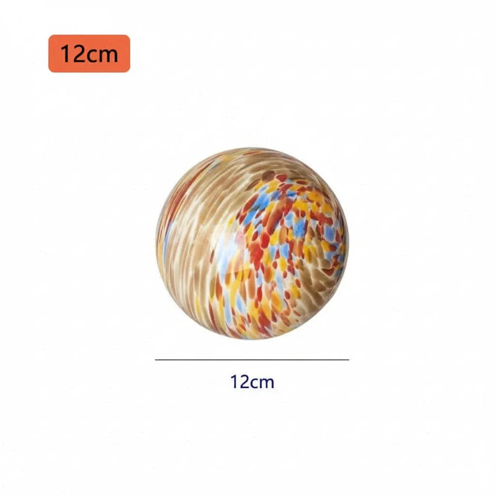 Colorful Glass Ball Wall Light 4.7 or 5.9 In | Bauhaus-Style Sconce | Ambient Glow for Bedrooms, Hallways & Balconies