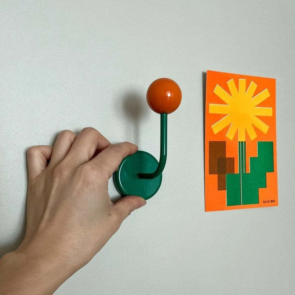 Magnetic Wooden Ball Wall Hooks