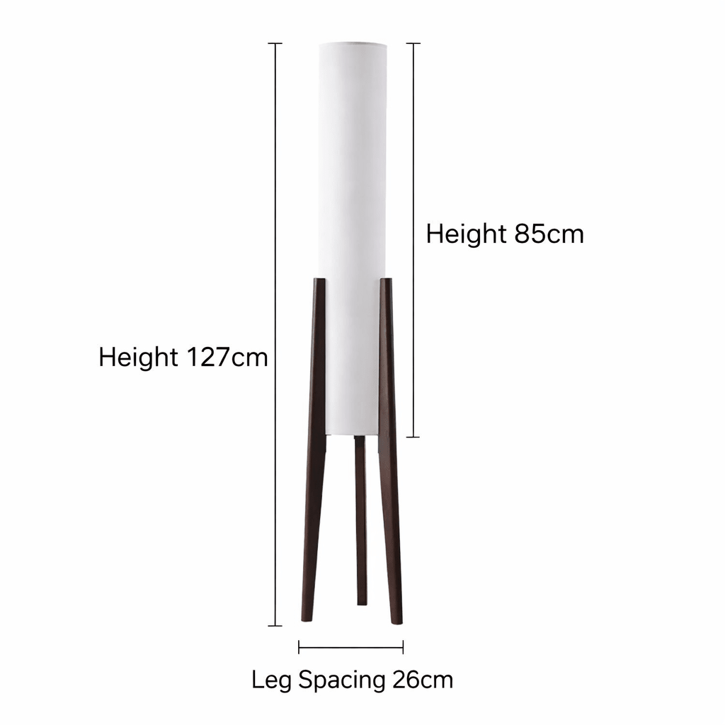LIGNELUX - Scandinavian floor lamp made of walnut wood with dimmable LED lighting product image