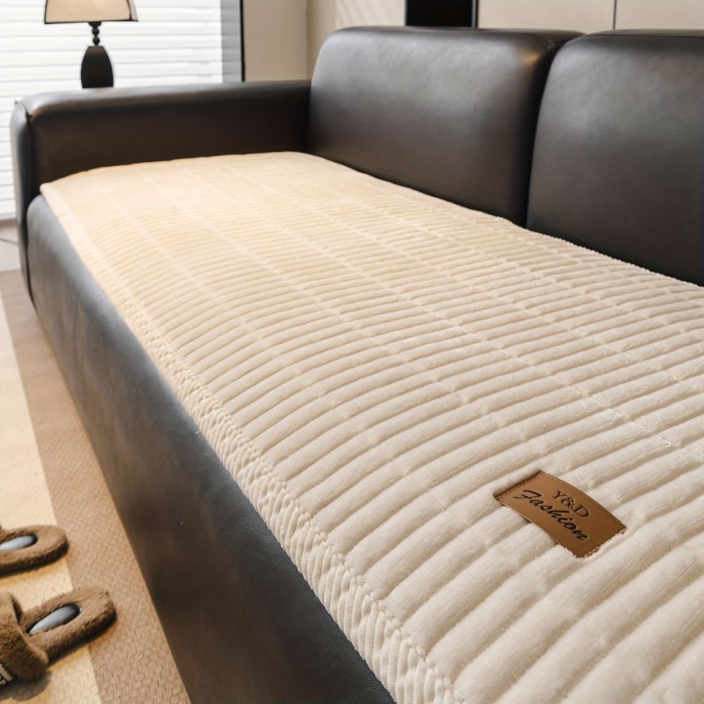 Quilted Sofa Cushion Cover Protector