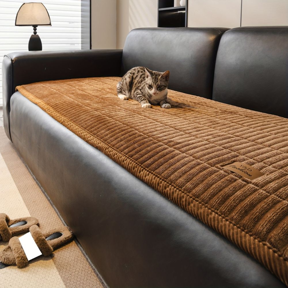 Quilted Sofa Cushion Cover Protector