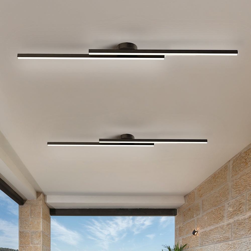 Modern LED Ceiling Light Aluminum Semi Flush