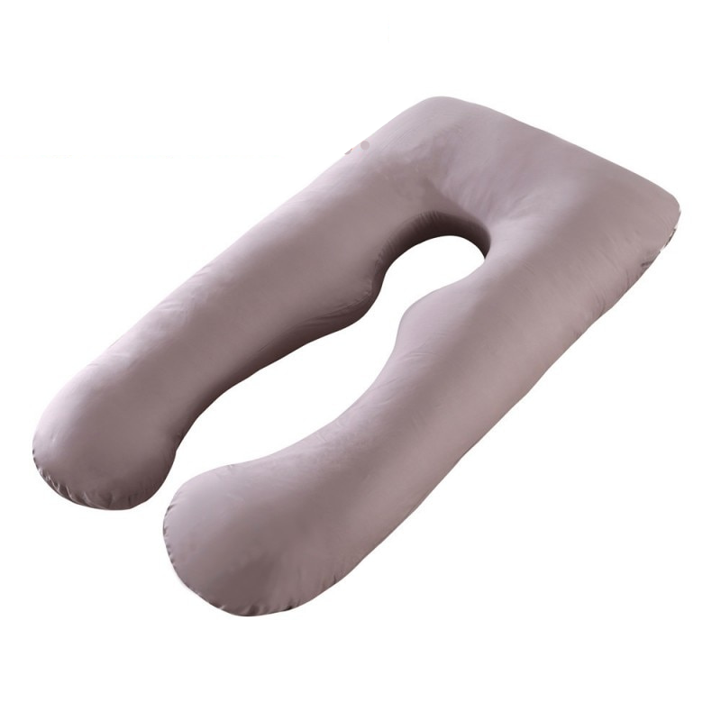 Full Body U-Shaped Neck Support Pillow for Side Sleepers | Soft Cotton Cover, 130 x 70 cm | 7 Colors