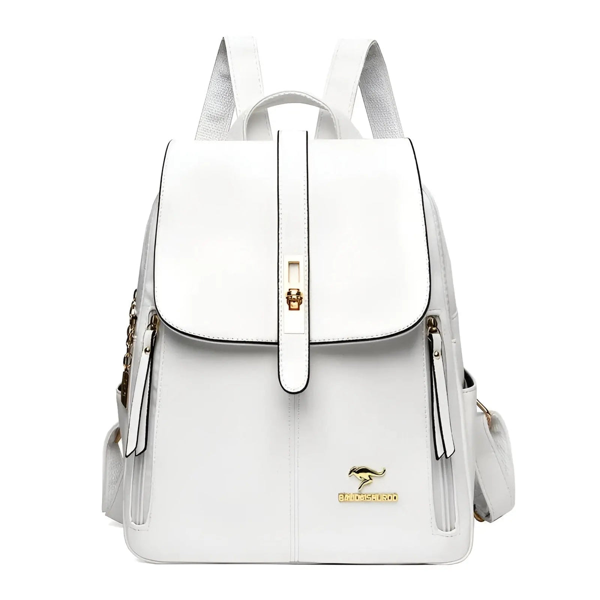Travel Backpack for Women in Faux Leather | Compartments for Tablet, Phone, Wallet and Cosmetics | 32 by 26 by 14 cm