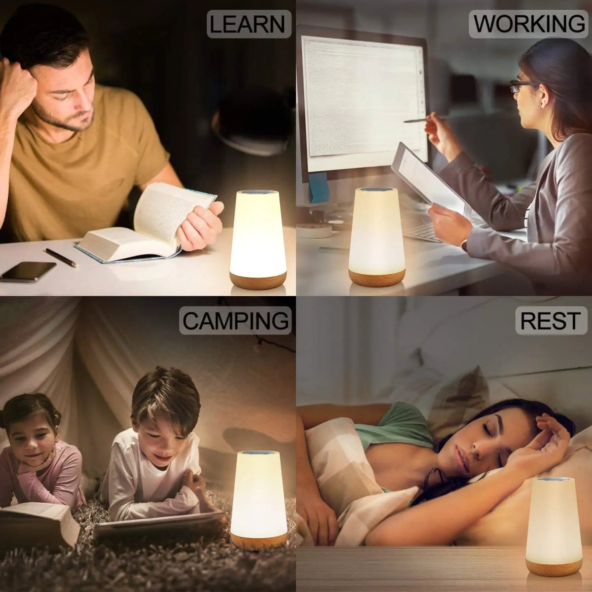 DIMNEST - Portable Dimmable Night Light with Touch Function and Remote Control product image