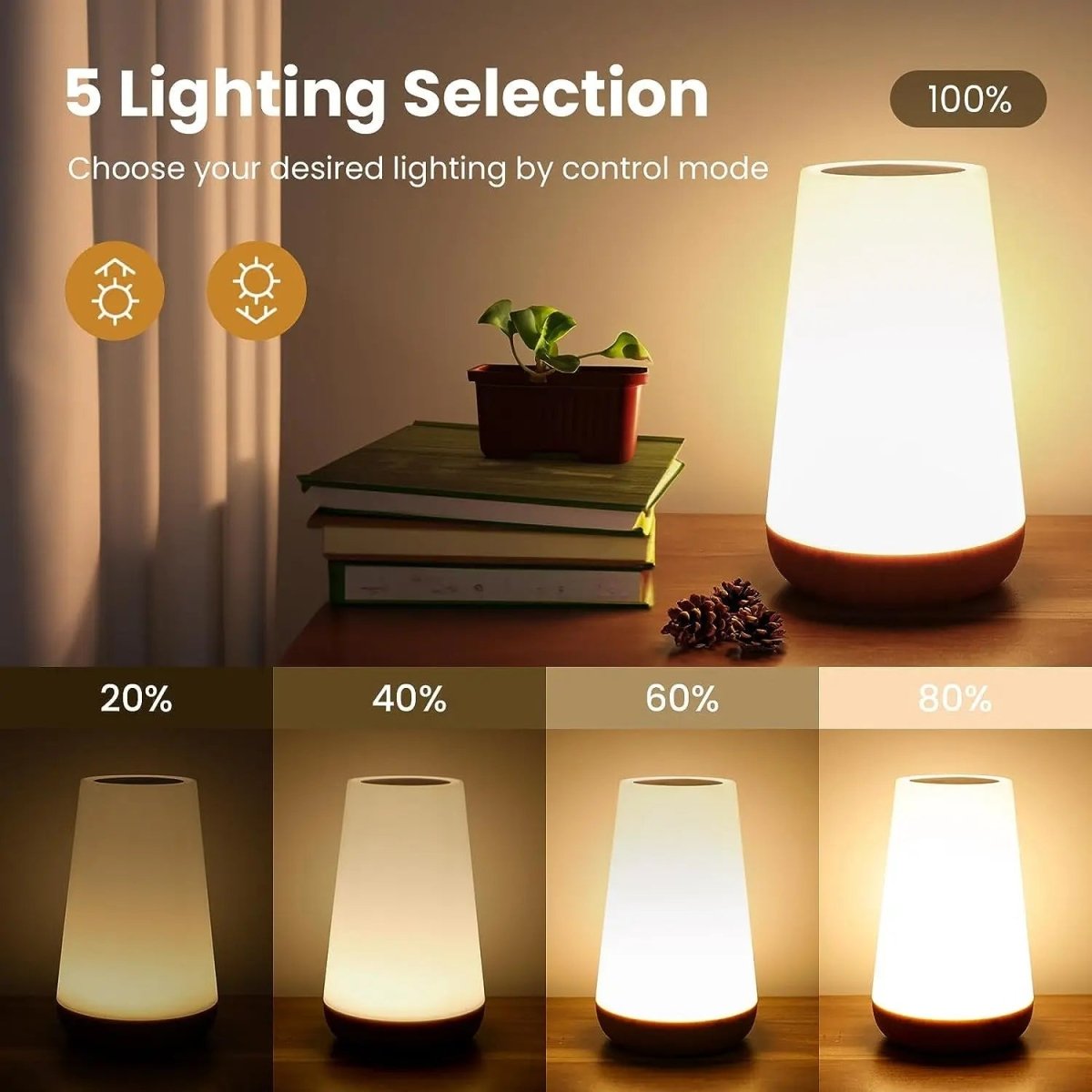 DIMNEST - Portable Dimmable Night Light with Touch Function and Remote Control product image