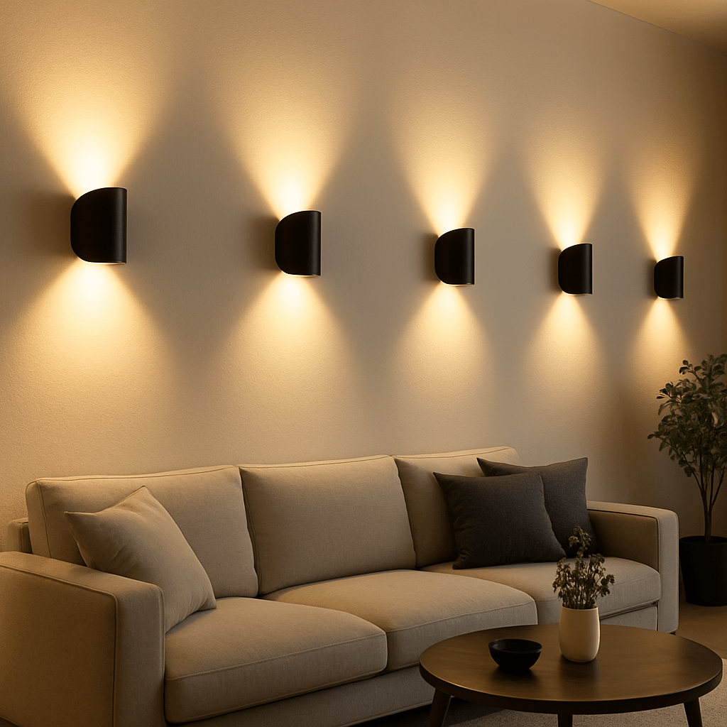 BRIGHTFLOW - Modern LED Wall Light for Energy-Efficient Living Room Lighting product image