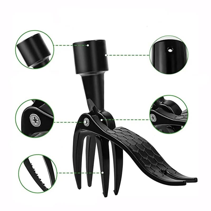 Ergonomic Stand-Up Weed Puller | Stainless Steel, 5.8 Oz | Root-Gripping Garden Tool - No Bending, No Blades Needed