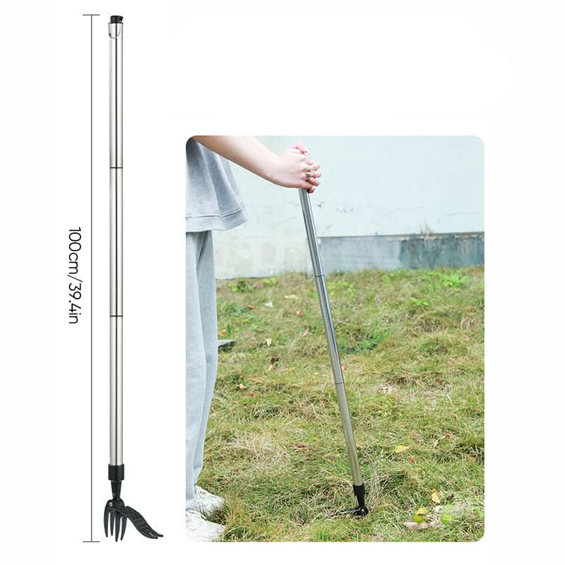 Ergonomic Stand-Up Weed Puller | Stainless Steel, 5.8 Oz | Root-Gripping Garden Tool - No Bending, No Blades Needed
