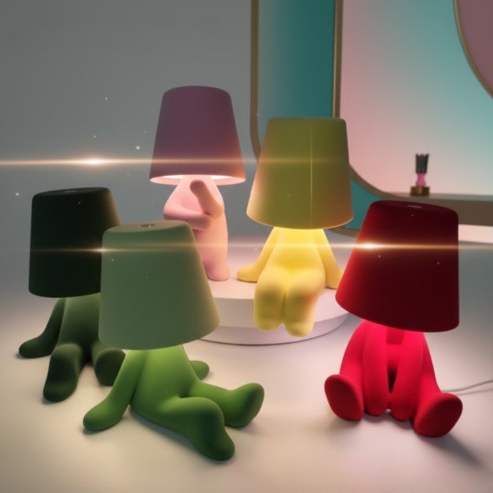 HUMISHAPE - LED lamp in human shape for creative table and room lighting product image