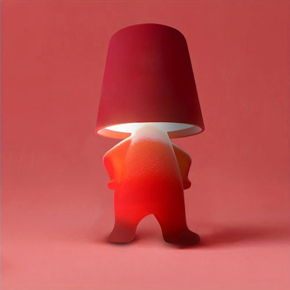 HUMISHAPE - LED lamp in human shape for creative table and room lighting - Red