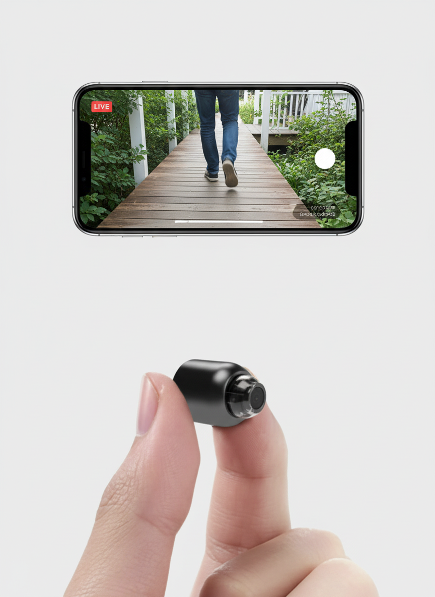 Mini Wifi Home Security Cameras with Night Vision | HD Picture, Motion Alerts to Your Phone | Indoor and Outdoor Use