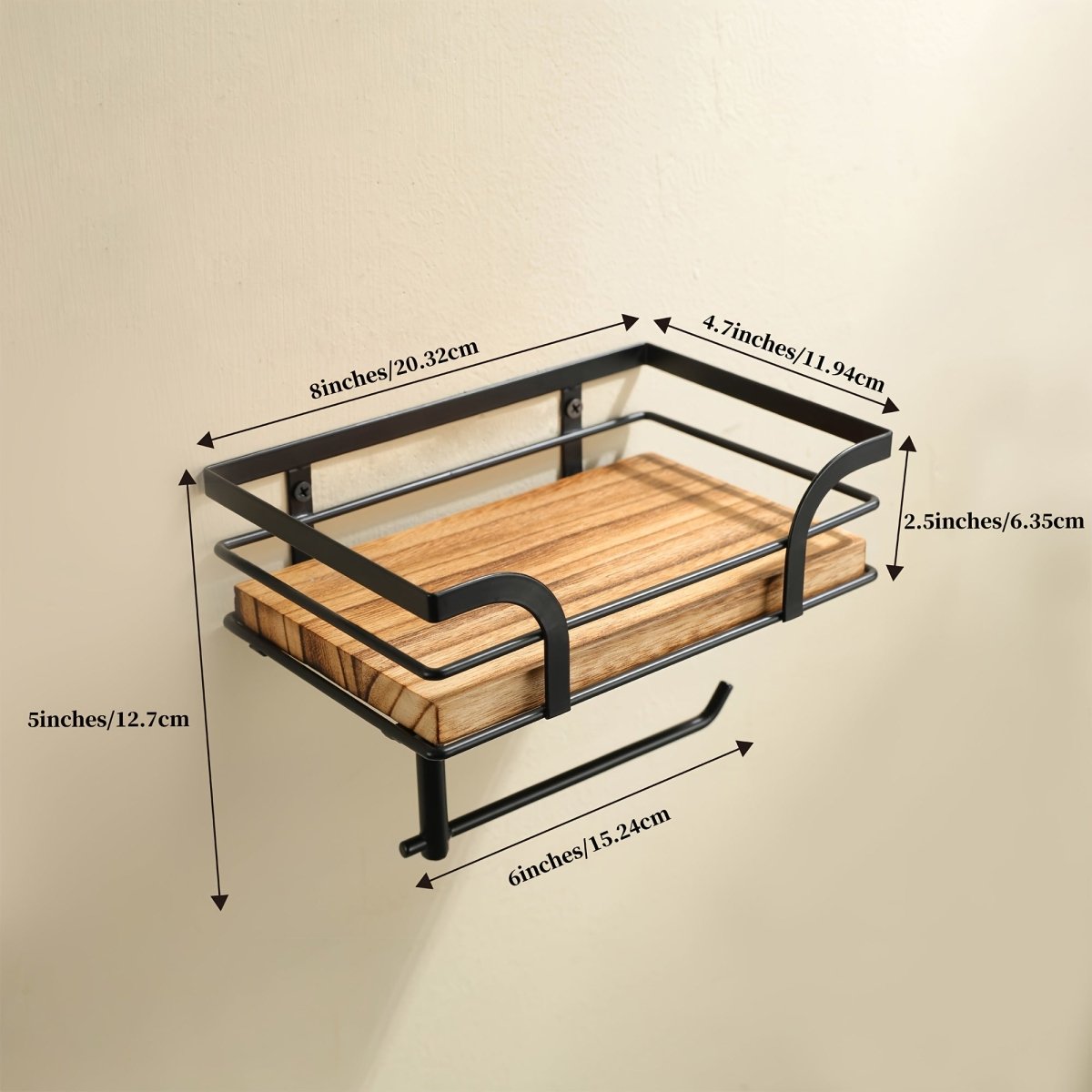 BATHNEST – Decorative Iron Wall Mount for Towels and Bath Storage