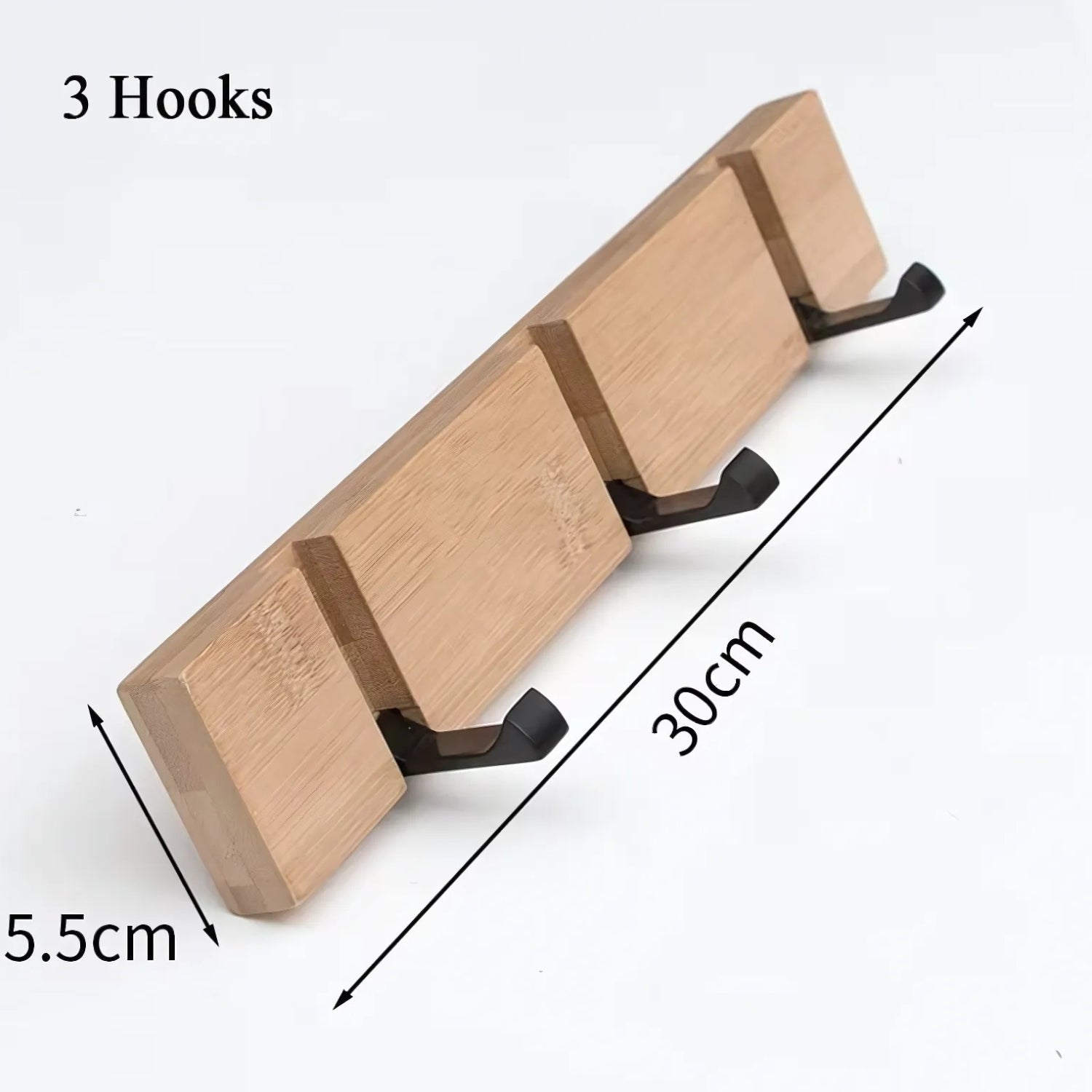 Flip Wooden Wall Hook Rack