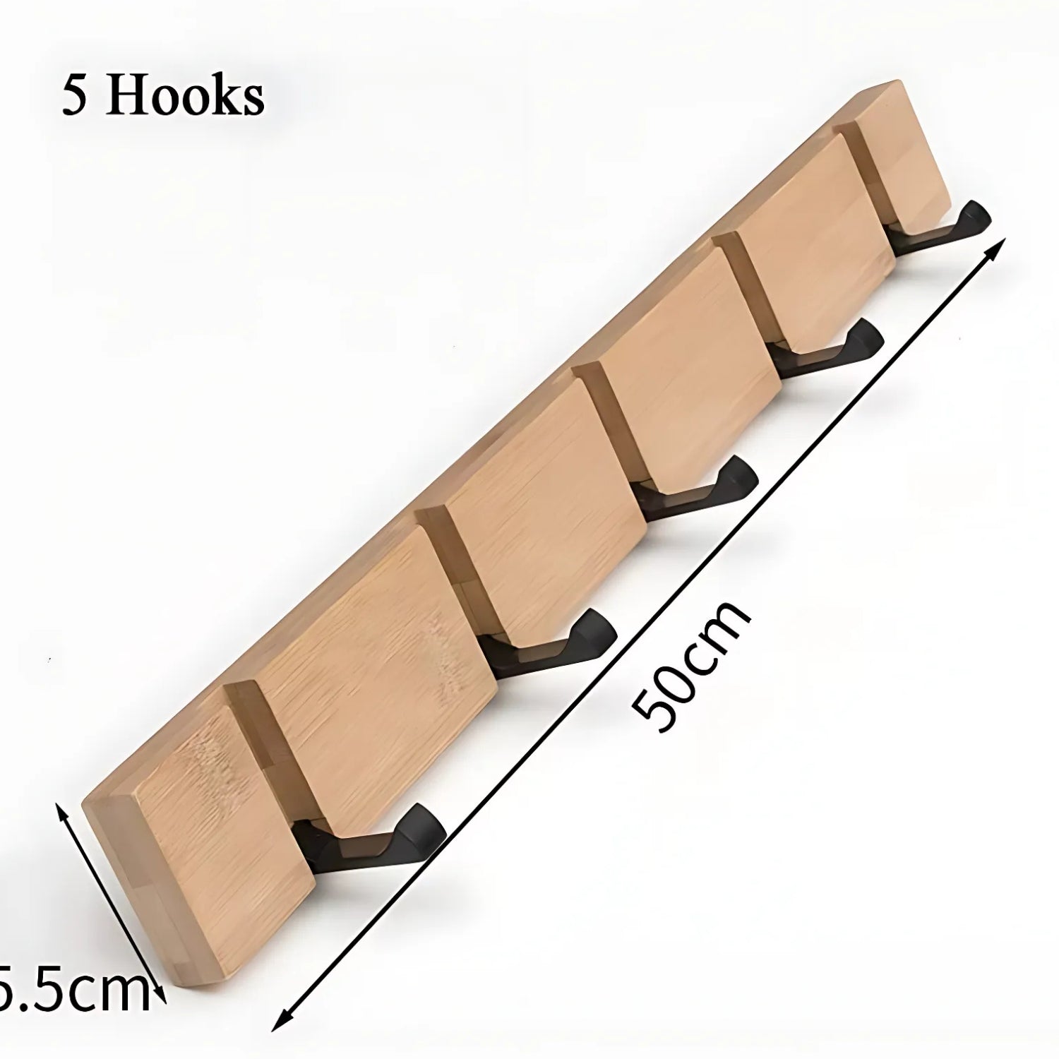 Flip Wooden Wall Hook Rack