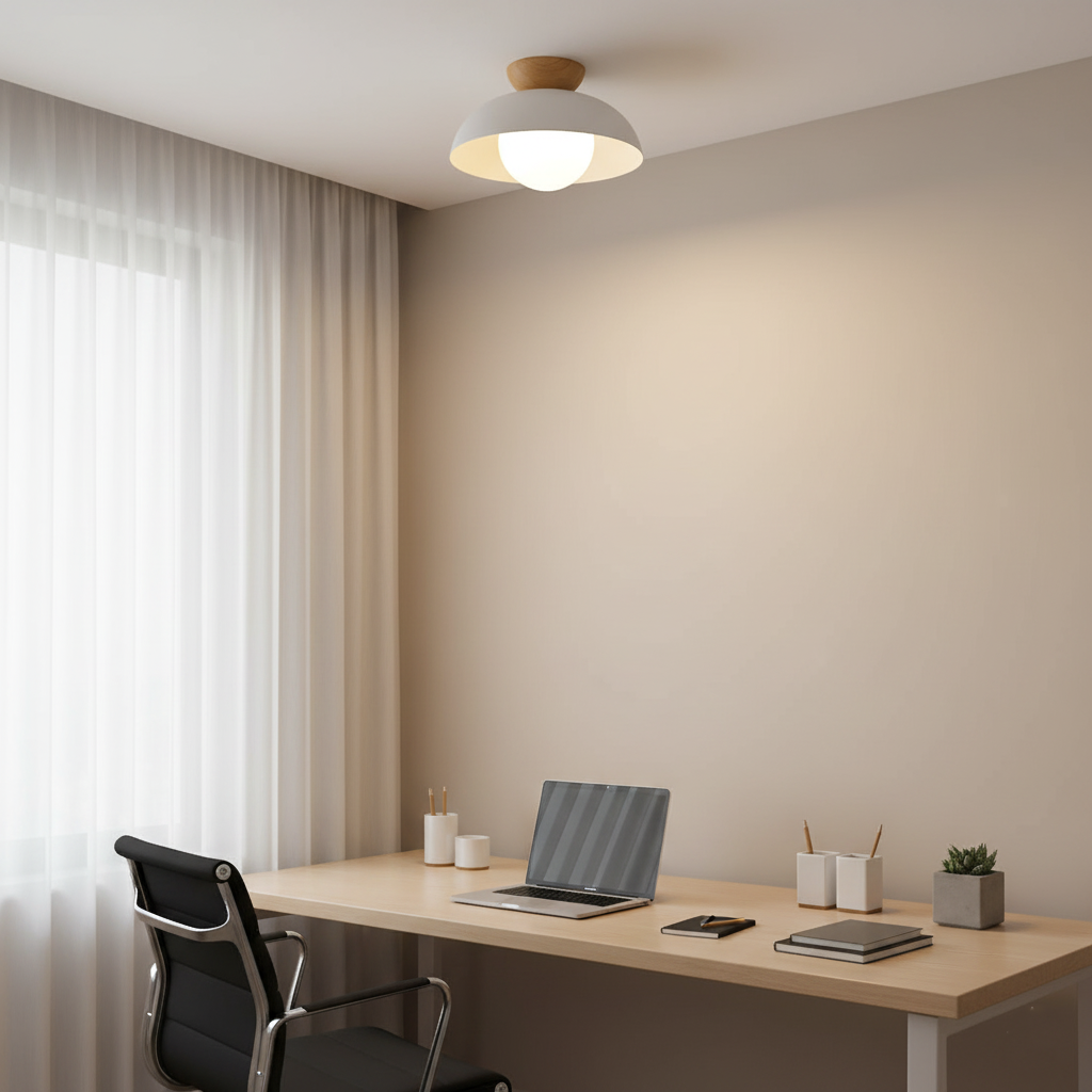Nordic Iron Ceiling Light Minimal Flush