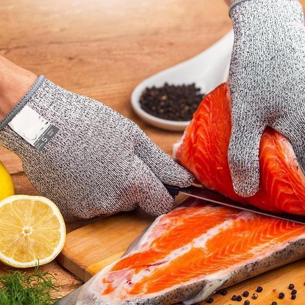 Level 5 Cut Resistant Work Gloves | EN388 Rated Pair for Woodworking, Metalwork and the Kitchen | Sizes XXS to XL