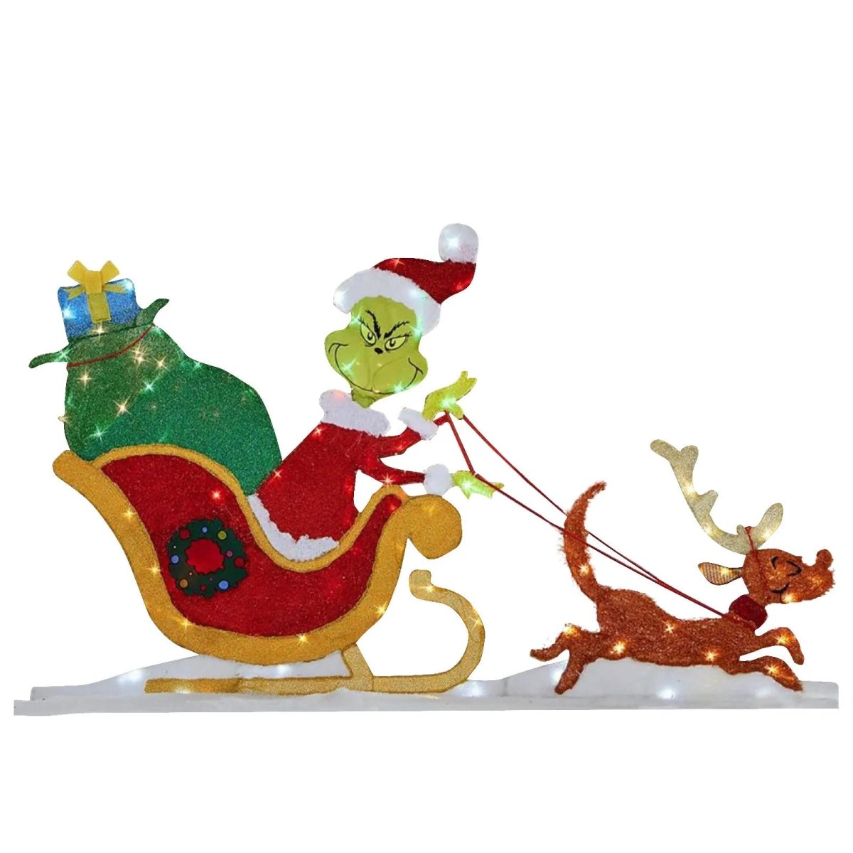 TWINKLON - Festive Grinch Garden Decoration with LED Lighting for Christmas Atmosphere Outdoors product image