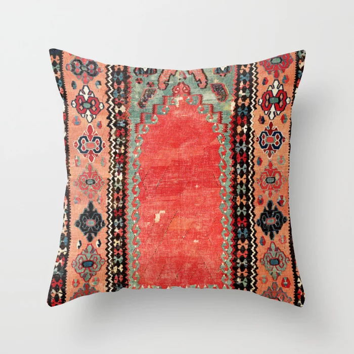 Decorative Pillow Covers in a Bohemian Moroccan Print | Hidden Zip Closure in Four Square Sizes | 22 Patterns for Sofa or Bed