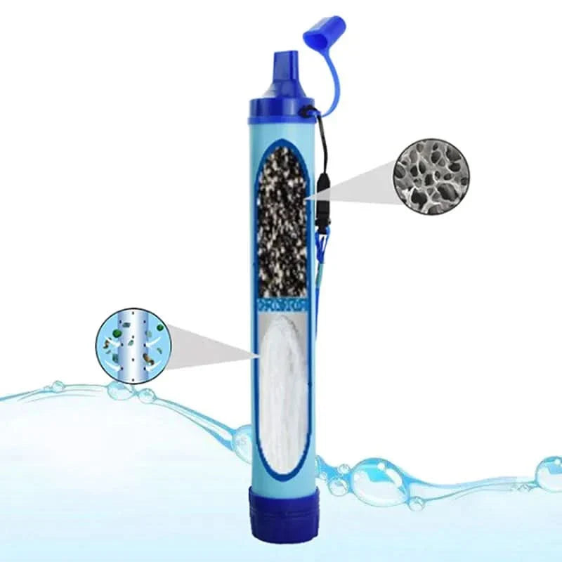 Portable 4-Stage Water Filter | No Electricity Required | Compact Filtration for Camping and Hiking