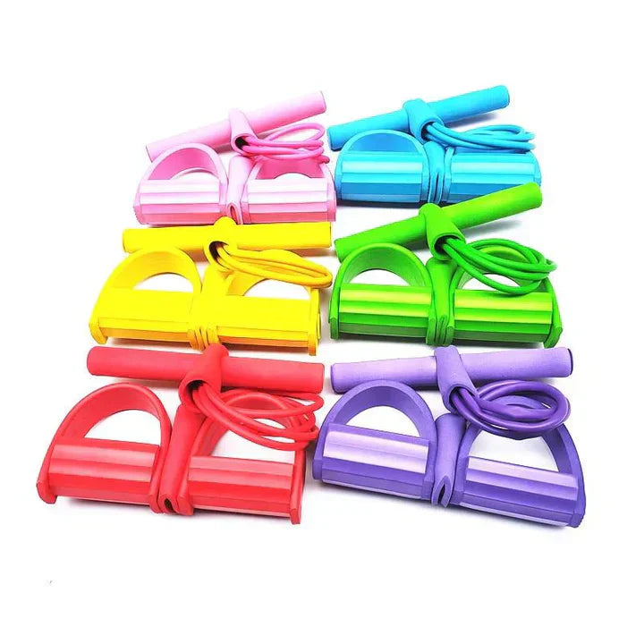 Resistance Band with Foot Pedals