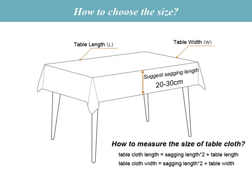 Linen Tablecloth in Six Colors | Four Rectangular Sizes from 39 to 118 Inches | Keeps a Dining Table Covered and Clean