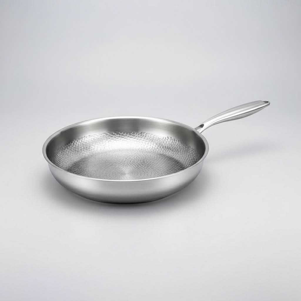 Titanium Hammered Non-Stick Frying Pan for Even Heating | 26-30 cm, With or Without Lid | Cooking for All Stovetops