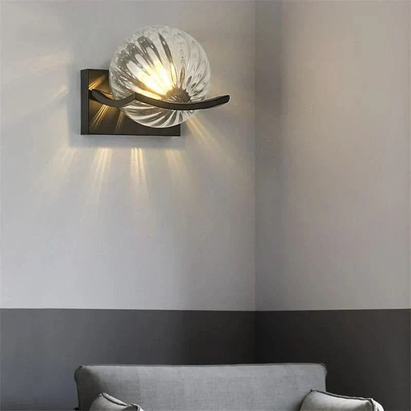 LED Wall Lamp Glass Panel