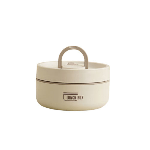 Insulated Stainless Steel Lunch Box | 420-620ml, Blue Brown or White | Double-Walled Leak-Proof Design for Warm Meals