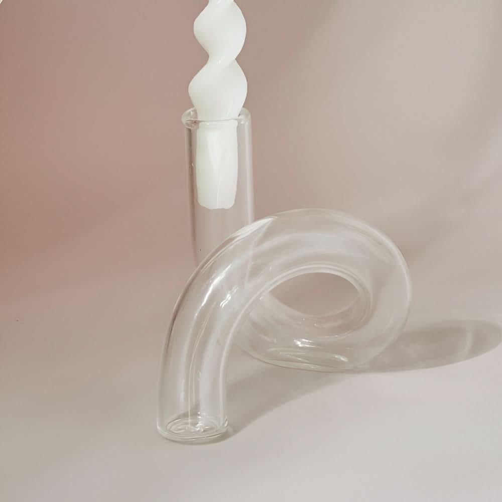 Glass Vase Candle Holder