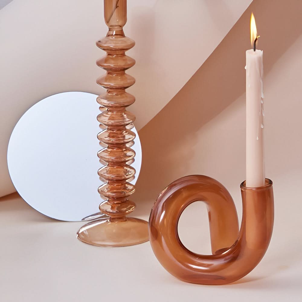 Glass Vase Candle Holder