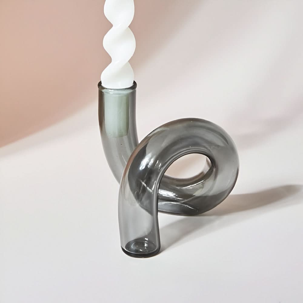 Glass Vase Candle Holder