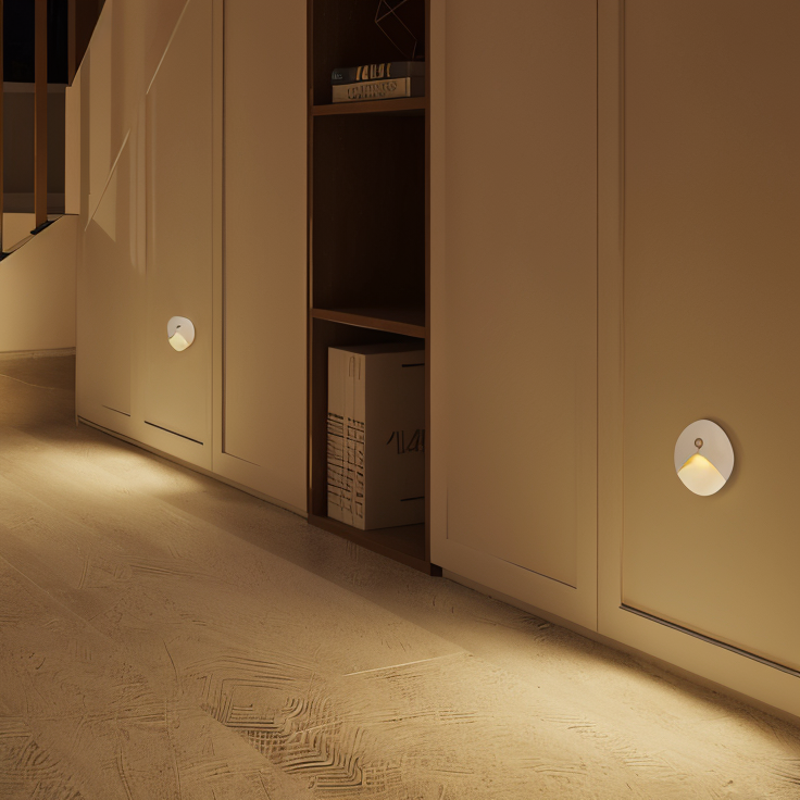 LED Wall Sconce for Stairs, Hallways and Entrances | Weatherproof IP65 Step Light in Square or Round, 3 W