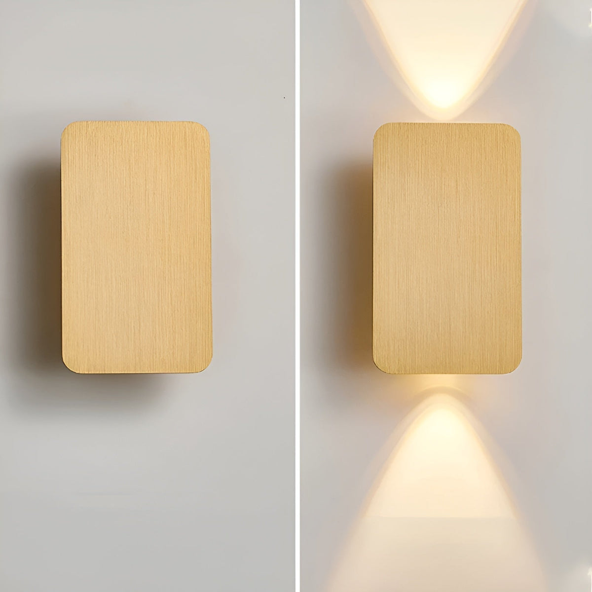 Rectangular LED Wall Sconce for Hallway and Staircase | Up and Down Beam in Warm, Neutral or Cool White | Surface Mount