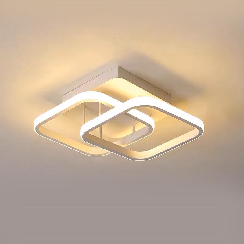 White LED Ceiling Light Round Flush Mount