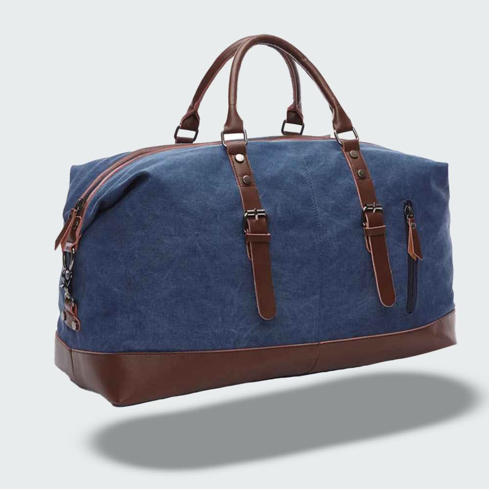 Canvas Leather Travel Duffle Bag