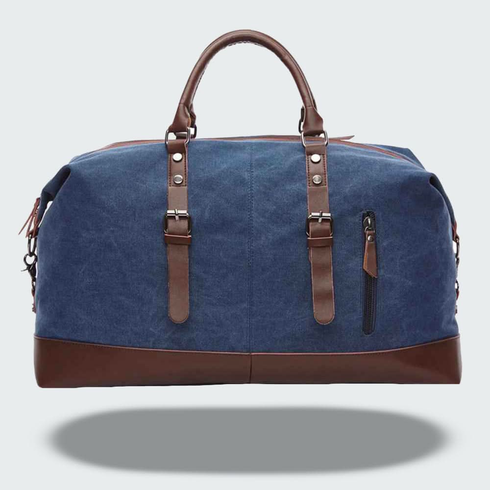 Canvas Leather Travel Duffle Bag