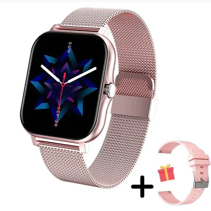 Smart Watch with Heart Rate Step and Sleep Tracking | Bluetooth Call and App Alerts | 240 Hour Battery Life