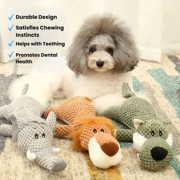 Indestructible Dog Chew Toy for Teeth Cleaning | Eco-Friendly Denim Material | 13 Animal Styles | 5X Stronger, Built for Chewers