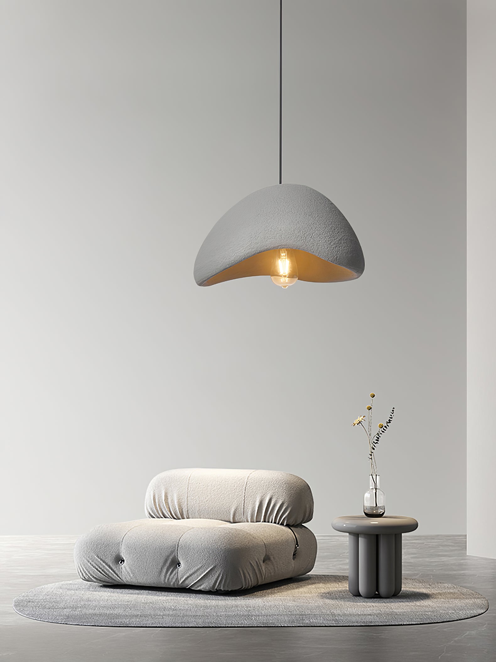Wabi Sabi Cocoon Pendant Light Paper Ceiling Lamp