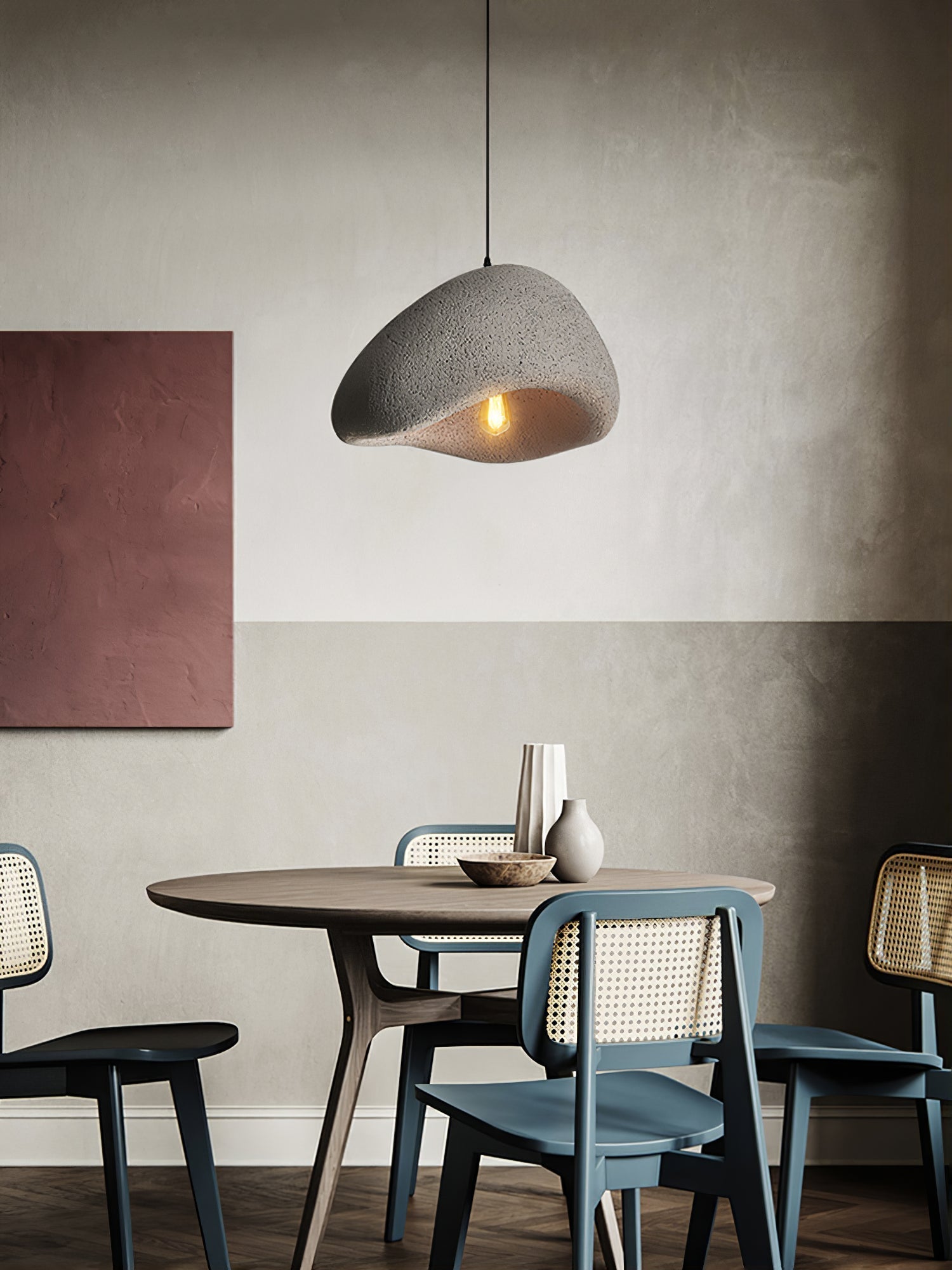 Wabi Sabi Cocoon Pendant Light Paper Ceiling Lamp