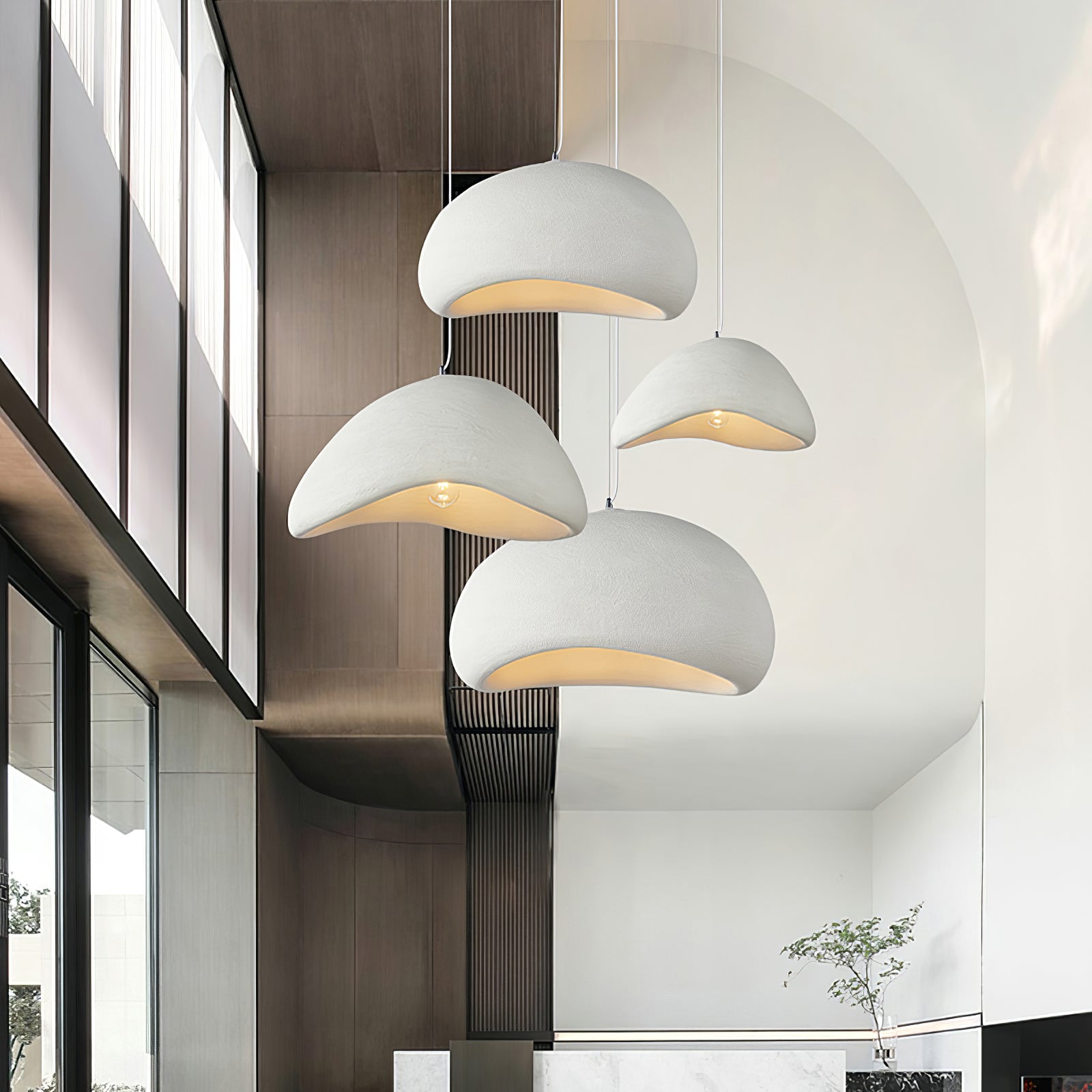 Wabi Sabi Cocoon Pendant Light Paper Ceiling Lamp