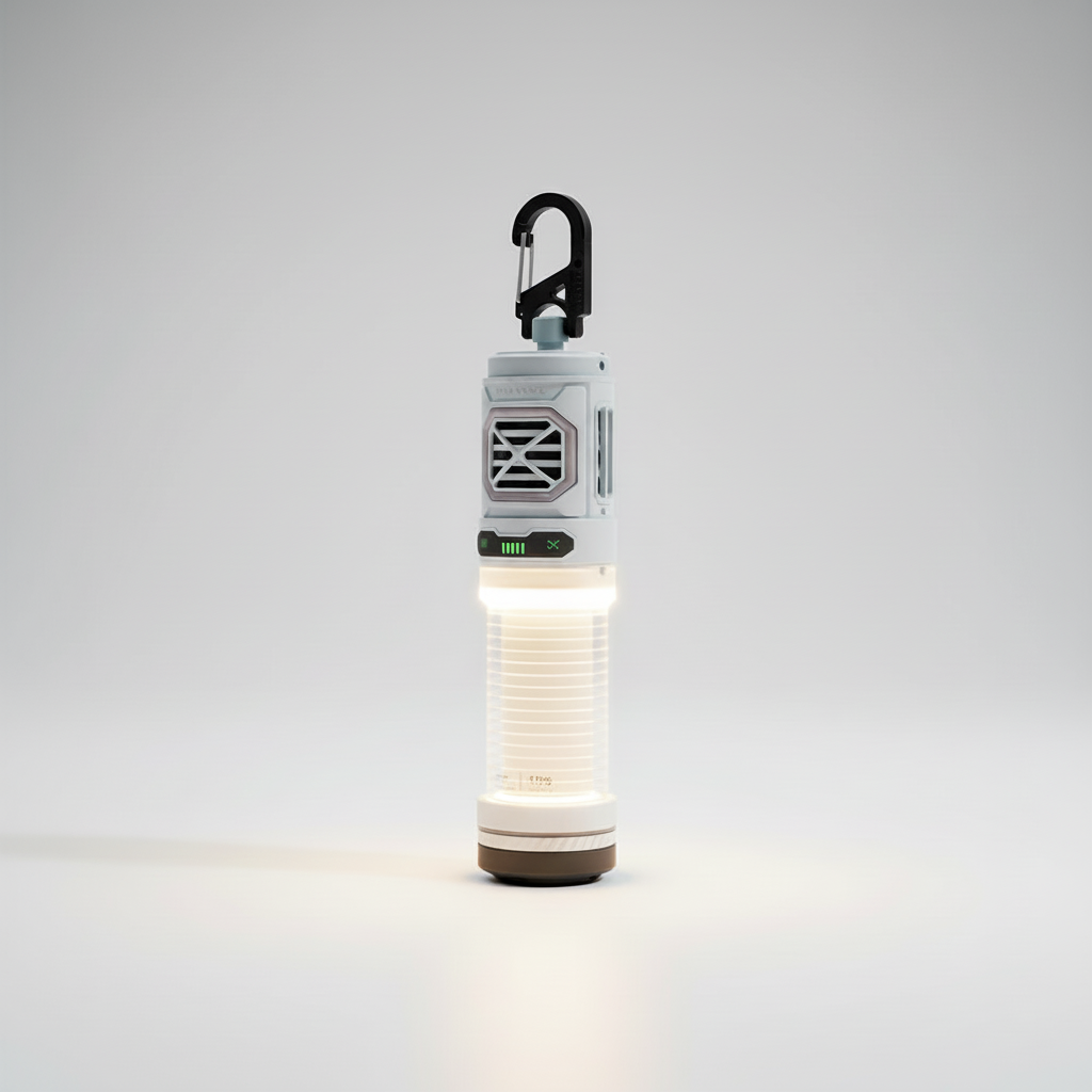 2-in-1 Camping Lamp with Mosquito Repellent Function