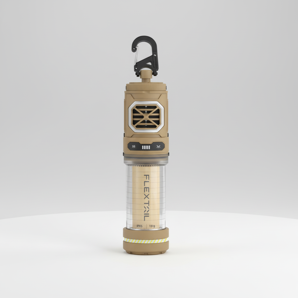 2-in-1 Camping Lamp with Mosquito Repellent Function